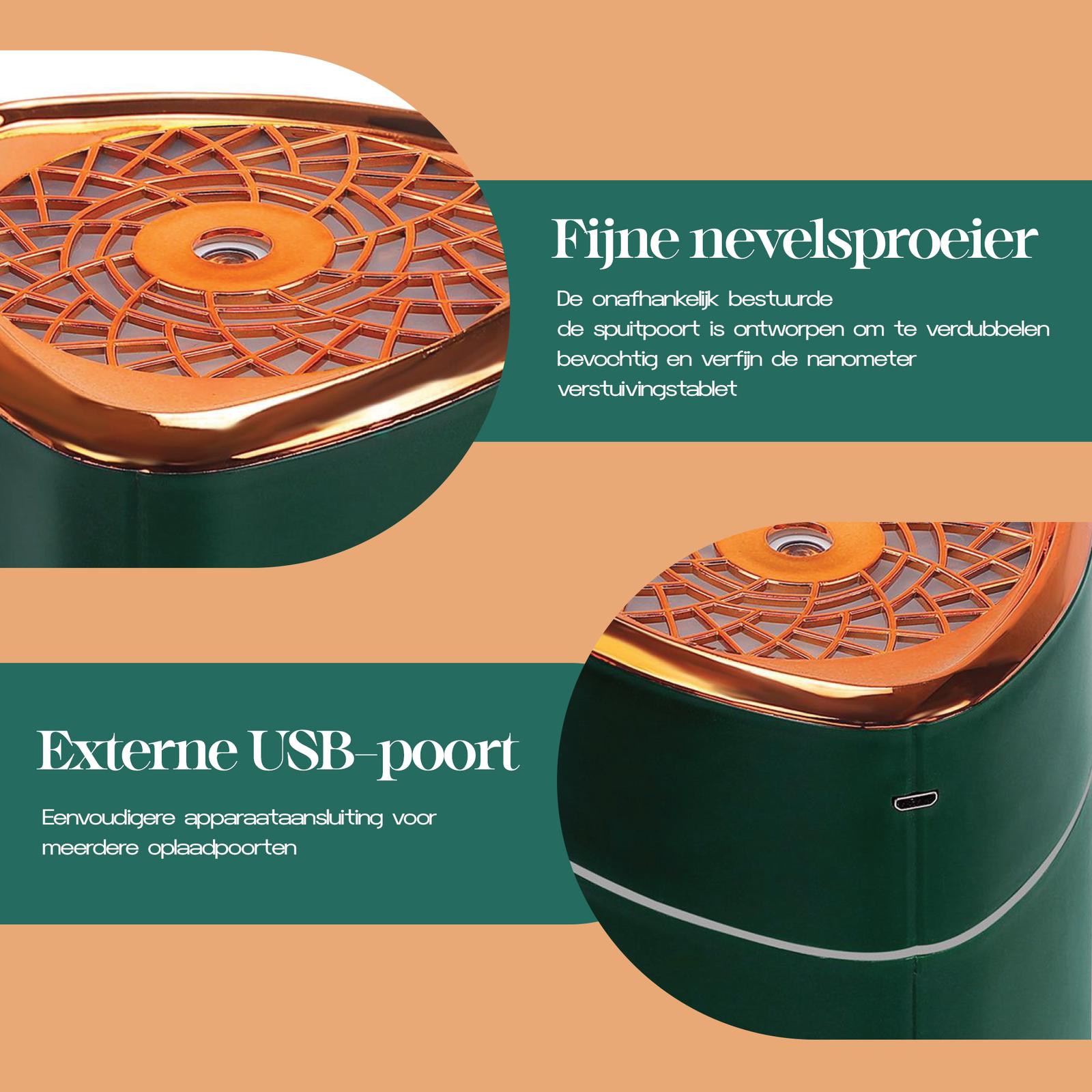 Themio  Luchtbevochtiger - Aroma Diffusers - Zware Mist Bevochtiger - Humidifier - geurverspreider- Sfeerverlichting
