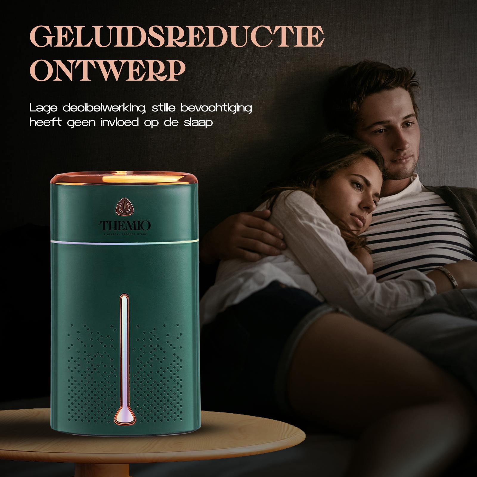 Themio  Luchtbevochtiger - Aroma Diffusers - Zware Mist Bevochtiger - Humidifier - geurverspreider- Sfeerverlichting