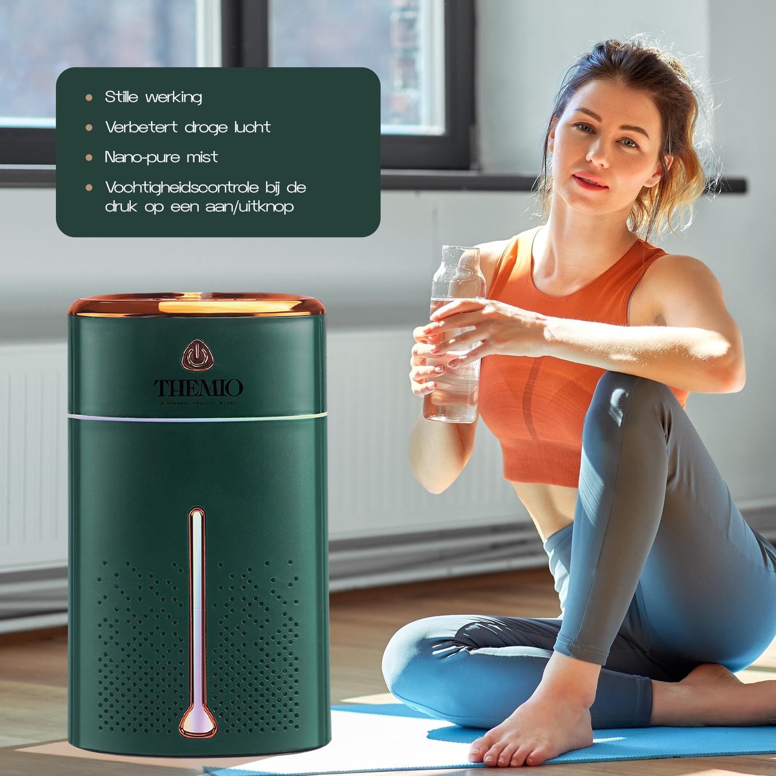 Themio  Luchtbevochtiger - Aroma Diffusers - Zware Mist Bevochtiger - Humidifier - geurverspreider- Sfeerverlichting