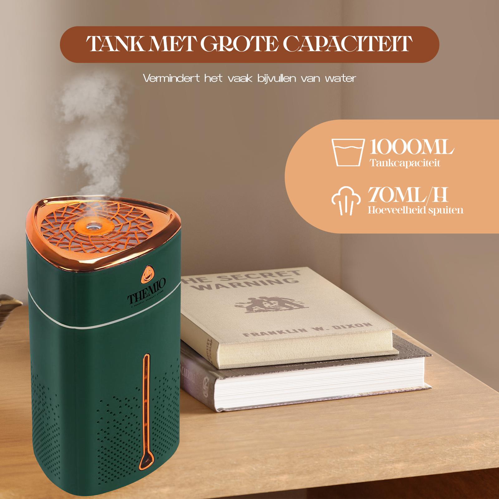 Themio  Luchtbevochtiger - Aroma Diffusers - Zware Mist Bevochtiger - Humidifier - geurverspreider- Sfeerverlichting